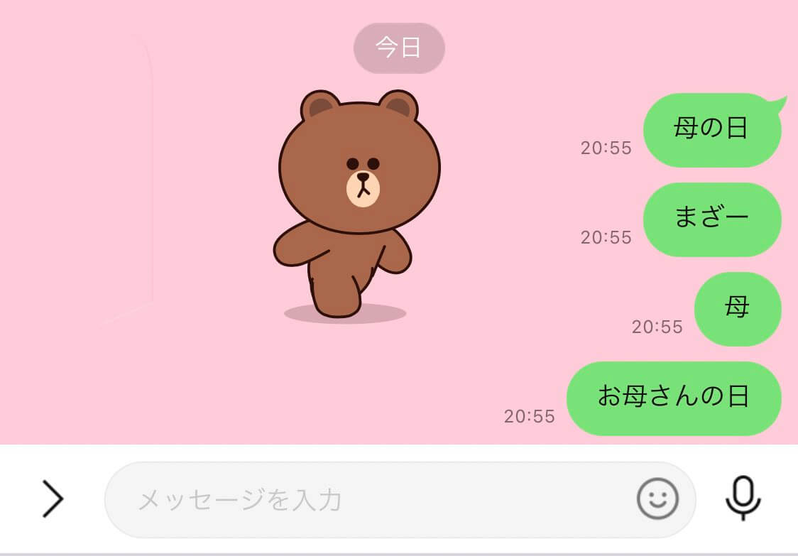 LINE　母の日